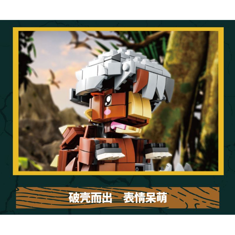 KAIDO KD99009 99009 non  THẾ GIỚI KHỦNG LONG THOÁT KHỎI VỎ 3 MÔ HÌNH VELOCIRAPTOR ANKYLOSAURUS TRICERATOPS bộ đồ chơi xếp lắp ráp ghép mô hình DINOSAUR WORLD 1488 khối