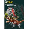 KAIDO KD99009 99009 non  THẾ GIỚI KHỦNG LONG THOÁT KHỎI VỎ 3 MÔ HÌNH VELOCIRAPTOR ANKYLOSAURUS TRICERATOPS bộ đồ chơi xếp lắp ráp ghép mô hình DINOSAUR WORLD 1488 khối