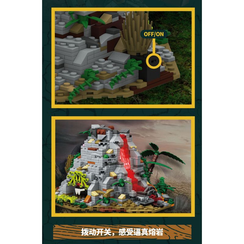 KAIDO KD99009 99009 non  THẾ GIỚI KHỦNG LONG THOÁT KHỎI VỎ 3 MÔ HÌNH VELOCIRAPTOR ANKYLOSAURUS TRICERATOPS bộ đồ chơi xếp lắp ráp ghép mô hình DINOSAUR WORLD 1488 khối