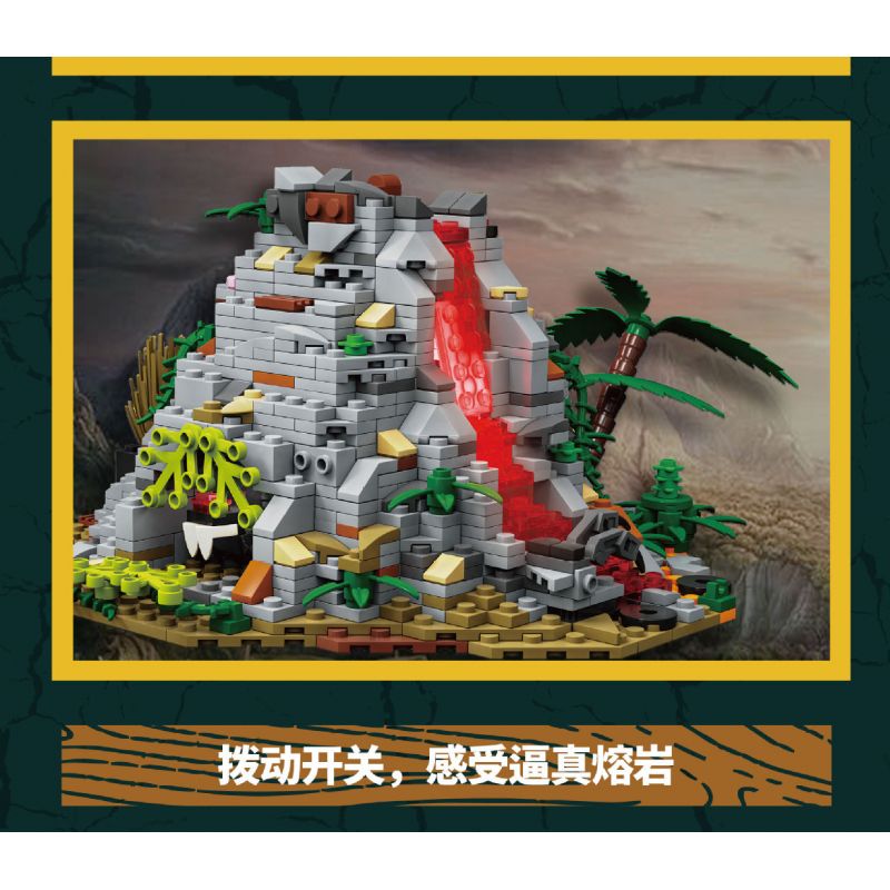 KAIDO KD99009 99009 non  THẾ GIỚI KHỦNG LONG THOÁT KHỎI VỎ 3 MÔ HÌNH VELOCIRAPTOR ANKYLOSAURUS TRICERATOPS bộ đồ chơi xếp lắp ráp ghép mô hình DINOSAUR WORLD 1488 khối