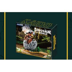 KAIDO KD99009 99009 non  THẾ GIỚI KHỦNG LONG THOÁT KHỎI VỎ 3 MÔ HÌNH VELOCIRAPTOR ANKYLOSAURUS TRICERATOPS bộ đồ chơi xếp lắp ráp ghép mô hình DINOSAUR WORLD 1488 khối
