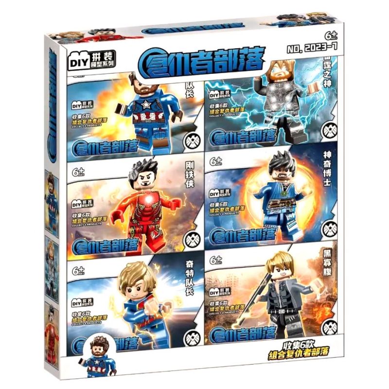 2023-7 non Lego BỘ LẠC AVENGERS bộ đồ chơi xếp lắp ráp ghép mô hình Super Heroes Siêu Nhân Anh Hùng