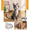 ZHEGAO DZ6118 6118 non  NHỮNG CHÚ MÈO DỄ THƯƠNG ĐANG CHUYỂN SANG MÀU XÁM bộ đồ chơi xếp lắp ráp ghép mô hình Creator CUTE CAT COMES Sáng Tạo 805 khối