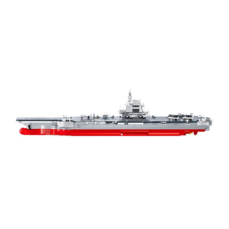 JIESTAR FF40010 40010 non  TÀU SÂN BAY PHÚC KIẾN bộ đồ chơi xếp lắp ráp ghép mô hình Military Army PLA.NAVY FUJIAN Quân Sự Bộ Đội 3168 khối