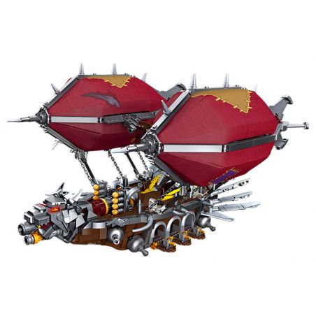 JIESTAR 58036 non  KHÍ CẦU bộ đồ chơi xếp lắp ráp ghép mô hình Movie & Game ORGRIMS HAMMER Phim Và Trò Chơi 1855 khối