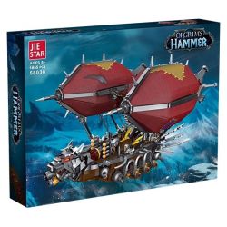 JIESTAR 58036 non  KHÍ CẦU bộ đồ chơi xếp lắp ráp ghép mô hình Movie & Game ORGRIMS HAMMER Phim Và Trò Chơi 1855 khối