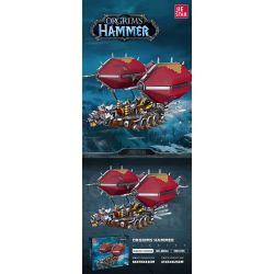 JIESTAR 58036 non  KHÍ CẦU bộ đồ chơi xếp lắp ráp ghép mô hình Movie & Game ORGRIMS HAMMER Phim Và Trò Chơi 1855 khối