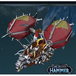 JIESTAR 58036 non  KHÍ CẦU bộ đồ chơi xếp lắp ráp ghép mô hình Movie & Game ORGRIMS HAMMER Phim Và Trò Chơi 1855 khối