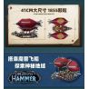 JIESTAR 58036 non  KHÍ CẦU bộ đồ chơi xếp lắp ráp ghép mô hình Movie & Game ORGRIMS HAMMER Phim Và Trò Chơi 1855 khối