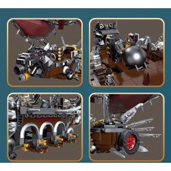 JIESTAR 58036 non  KHÍ CẦU bộ đồ chơi xếp lắp ráp ghép mô hình Movie & Game ORGRIMS HAMMER Phim Và Trò Chơi 1855 khối