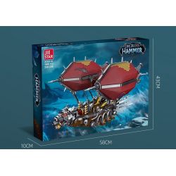 JIESTAR 58036 non  KHÍ CẦU bộ đồ chơi xếp lắp ráp ghép mô hình Movie & Game ORGRIMS HAMMER Phim Và Trò Chơi 1855 khối