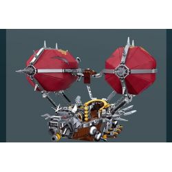 JIESTAR 58036 non  KHÍ CẦU bộ đồ chơi xếp lắp ráp ghép mô hình Movie & Game ORGRIMS HAMMER Phim Và Trò Chơi 1855 khối