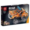 LEDIPIN 3031 non  KÉO LẠI RUSH XE TẢI QUÁI VẬT MÀU CAM bộ đồ chơi xếp lắp ráp ghép mô hình  SUPERCROES Kỹ Thuật Công Nghệ Cao Mô Hình Phương Tiện 408 khối