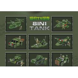 JIQILE 42044 non  XE TĂNG CHEETAH T5 8 TỔ HỢP bộ đồ chơi xếp lắp ráp ghép mô hình Military Army Quân Sự Bộ Đội 982 khối