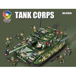 JIQILE 42044 non  XE TĂNG CHEETAH T5 8 TỔ HỢP bộ đồ chơi xếp lắp ráp ghép mô hình Military Army Quân Sự Bộ Đội 982 khối