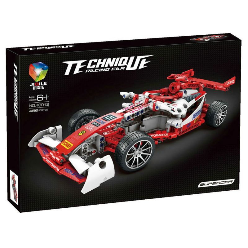 JIQILE 48012 non  XE ĐUA CÔNG THỨC F1 KÉO LÙI bộ đồ chơi xếp lắp ráp ghép mô hình  Kỹ Thuật Công Nghệ Cao Mô Hình Phương Tiện 456 khối