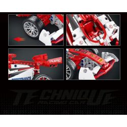 JIQILE 48012 non  XE ĐUA CÔNG THỨC F1 KÉO LÙI bộ đồ chơi xếp lắp ráp ghép mô hình  Kỹ Thuật Công Nghệ Cao Mô Hình Phương Tiện 456 khối