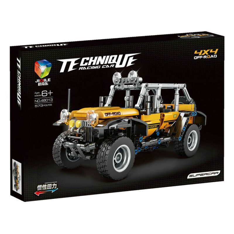 JIQILE 48013 non  XE KÉO LÙI WRANGLER bộ đồ chơi xếp lắp ráp ghép mô hình  Kỹ Thuật Công Nghệ Cao Mô Hình Phương Tiện 573 khối