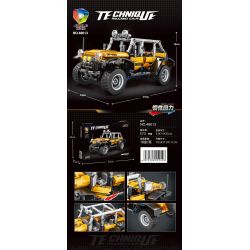 JIQILE 48013 non  XE KÉO LÙI WRANGLER bộ đồ chơi xếp lắp ráp ghép mô hình  Kỹ Thuật Công Nghệ Cao Mô Hình Phương Tiện 573 khối