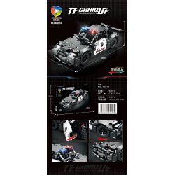 JIQILE 48014 non  XE CẢNH SÁT KÉO LẠI bộ đồ chơi xếp lắp ráp ghép mô hình  Kỹ Thuật Công Nghệ Cao Mô Hình Phương Tiện 487 khối