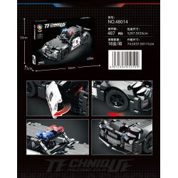 JIQILE 48014 non  XE CẢNH SÁT KÉO LẠI bộ đồ chơi xếp lắp ráp ghép mô hình  Kỹ Thuật Công Nghệ Cao Mô Hình Phương Tiện 487 khối