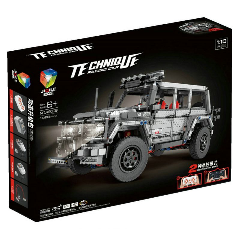 JIQILE 49008 non  XE ĐỊA HÌNH BIG tỷ lệ 1:10 bộ đồ chơi xếp lắp ráp ghép mô hình  Kỹ Thuật Công Nghệ Cao Mô Hình Phương Tiện 1998 khối