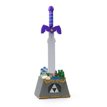 C5452 5452 non  ZELDA LÂU ĐÀI HYRULE VÀ THANH KIẾM CHỦ bộ đồ chơi xếp lắp ráp ghép mô hình Movie & Game MASTER SWORD Phim Và Trò Chơi 388 khối
