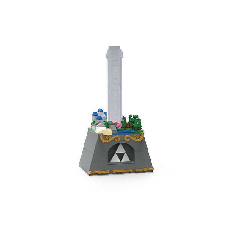 C5452 5452 non  ZELDA LÂU ĐÀI HYRULE VÀ THANH KIẾM CHỦ bộ đồ chơi xếp lắp ráp ghép mô hình Movie & Game MASTER SWORD Phim Và Trò Chơi 388 khối