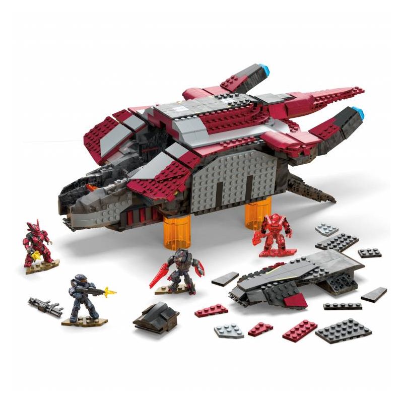 MEGA BLOKS HHC43 non  HALO NGƯỜI VẬN CHUYỂN MA bộ đồ chơi xếp lắp ráp ghép mô hình Movie & Game HALO BANISHED PHANTOM Phim Và Trò Chơi 1198 khối