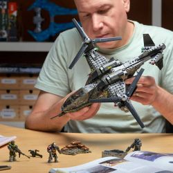 MEGA BLOKS HDP62 non  HALO CHIM ƯNG VƯƠN TỚI bộ đồ chơi xếp lắp ráp ghép mô hình Movie & Game HALO UNSC FALCON SWEEP Phim Và Trò Chơi 748 khối