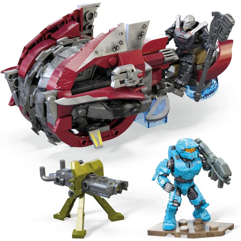 MEGA BLOKS GYG58 non Lego HALO HẠ GỤC CHOPPER bộ đồ chơi xếp lắp ráp ghép mô hình Movie & Game HALO CHOPPER TAKEDOWN Phim Và Trò Chơi 202 khối