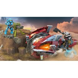MEGA BLOKS GYG58 non  HALO HẠ GỤC CHOPPER bộ đồ chơi xếp lắp ráp ghép mô hình Movie & Game HALO CHOPPER TAKEDOWN Phim Và Trò Chơi 202 khối