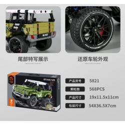 IM.MASTER QIHUI 5821 non  BẬC THẦY MÁY MÓC XE KÉO LAND ROVER DEFENDER bộ đồ chơi xếp lắp ráp ghép mô hình  Kỹ Thuật Công Nghệ Cao Mô Hình Phương Tiện 568 khối