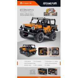 IM.MASTER QIHUI 5818 TOP TOY 5818 non  BẬC THẦY TÍCH LŨY XE JEEP WRANGLER KÉO LÙI bộ đồ chơi xếp lắp ráp ghép mô hình  Kỹ Thuật Công Nghệ Cao Mô Hình Phương Tiện 502 khối
