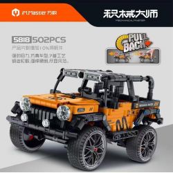 IM.MASTER QIHUI 5818 TOP TOY 5818 non  BẬC THẦY TÍCH LŨY XE JEEP WRANGLER KÉO LÙI bộ đồ chơi xếp lắp ráp ghép mô hình  Kỹ Thuật Công Nghệ Cao Mô Hình Phương Tiện 502 khối