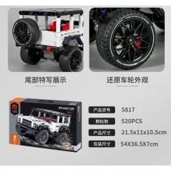 IM.MASTER QIHUI 5817 non  BẬC THẦY MÁY MÓC XE KÉO LÙI MERCEDES-BENZ BIG bộ đồ chơi xếp lắp ráp ghép mô hình  Kỹ Thuật Công Nghệ Cao Mô Hình Phương Tiện 520 khối