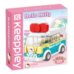KEEPPLEY K20806 20806 non  XE SANRIO BUÝT MINI HELLO KITTY bộ đồ chơi xếp lắp ráp ghép mô hình
