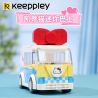 KEEPPLEY K20806 20806 non  XE SANRIO BUÝT MINI HELLO KITTY bộ đồ chơi xếp lắp ráp ghép mô hình