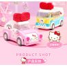 KEEPPLEY K20806 20806 non  XE SANRIO BUÝT MINI HELLO KITTY bộ đồ chơi xếp lắp ráp ghép mô hình