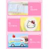 KEEPPLEY K20806 20806 non  XE SANRIO BUÝT MINI HELLO KITTY bộ đồ chơi xếp lắp ráp ghép mô hình