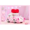 KEEPPLEY K20805 20805 non  XE SANRIO Ô TÔ MINI HELLO KITTY bộ đồ chơi xếp lắp ráp ghép mô hình