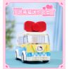KEEPPLEY K20805 20805 non  XE SANRIO Ô TÔ MINI HELLO KITTY bộ đồ chơi xếp lắp ráp ghép mô hình