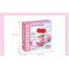 KEEPPLEY K20805 20805 non  XE SANRIO Ô TÔ MINI HELLO KITTY bộ đồ chơi xếp lắp ráp ghép mô hình