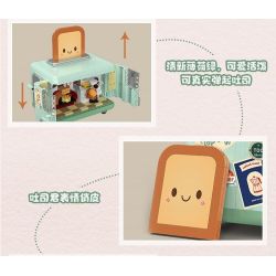 TOP TOY TC1902 1902 non  THIẾT BỊ CỔ ĐIỂN MÁY NƯỚNG BÁNH MÌ bộ đồ chơi xếp lắp ráp ghép mô hình RETRO TOASTE 400 khối