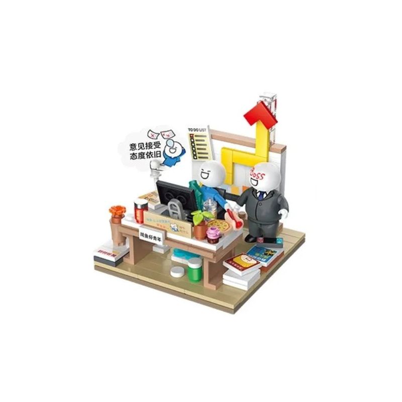 TOP TOY 16007 non Lego ĐỘNG VẬT XÃ HỘI XIAOLAN HÃY ĐƯA TÔI ĐI CÙNG KHI BẠN CÂU CÁ bộ đồ chơi xếp lắp ráp ghép mô hình Movie & Game Phim Và Trò Chơi