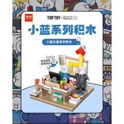 TOP TOY 16007 non  ĐỘNG VẬT XÃ HỘI XIAOLAN HÃY ĐƯA TÔI ĐI CÙNG KHI BẠN CÂU CÁ bộ đồ chơi xếp lắp ráp ghép mô hình Movie & Game Phim Và Trò Chơi