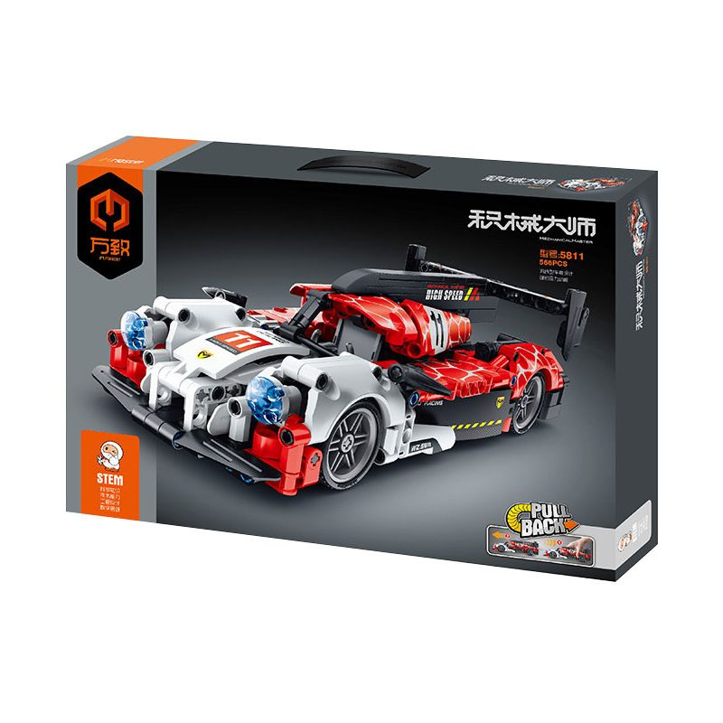 IM.MASTER QIHUI 5811 non  XE KÉO PORSCHE 919 tỷ lệ 1:18 bộ đồ chơi xếp lắp ráp ghép mô hình  PORSCHE 911 Kỹ Thuật Công Nghệ Cao Mô Hình Phương Tiện 566 khối