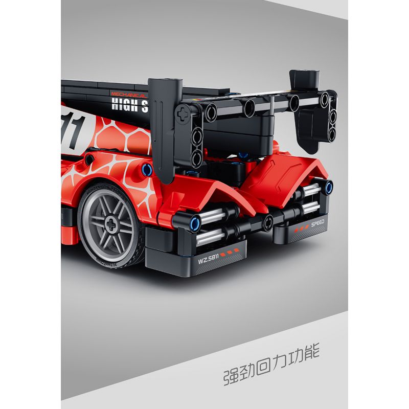 IM.MASTER QIHUI 5811 non  XE KÉO PORSCHE 919 tỷ lệ 1:18 bộ đồ chơi xếp lắp ráp ghép mô hình  PORSCHE 911 Kỹ Thuật Công Nghệ Cao Mô Hình Phương Tiện 566 khối