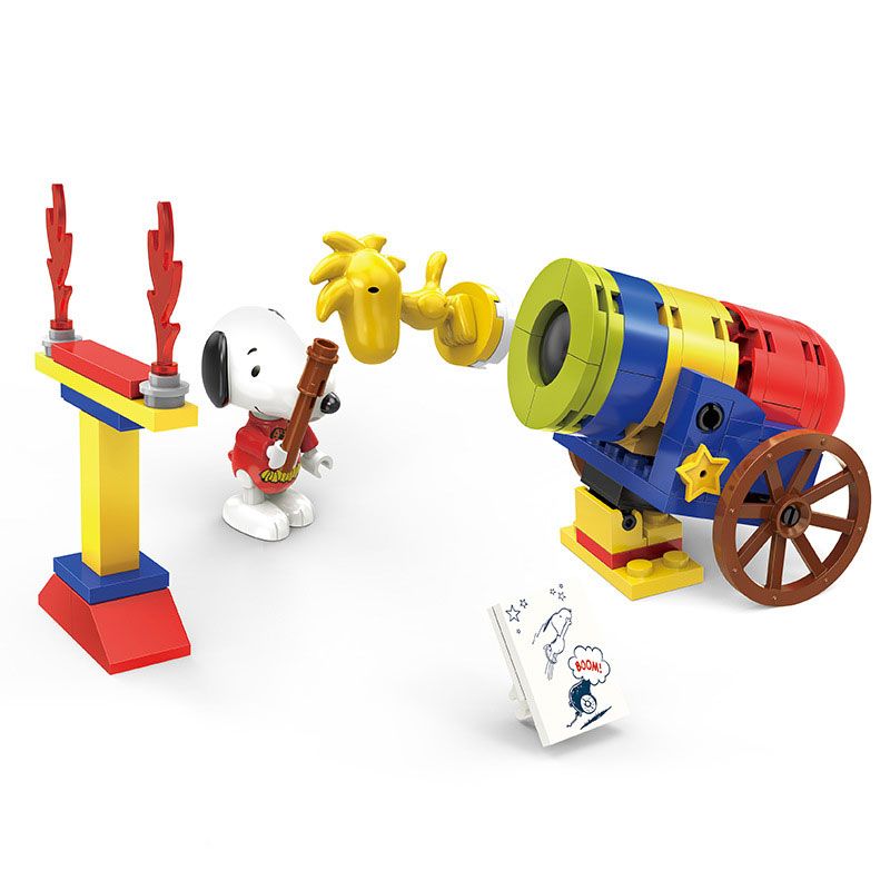 LINOOS LN8046 8046 non Lego RẠP XIẾC CỦA SNOOPY ĐẠI BÁC NHÀO LỘN bộ đồ chơi xếp lắp ráp ghép mô hình Movie & Game Phim Và Trò Chơi 83 khối