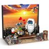 THULE L8003 8003 non  WALL-E VÀ EVA bộ đồ chơi xếp lắp ráp ghép mô hình Movie & Game ROBOT LOVE Phim Và Trò Chơi 1128 khối